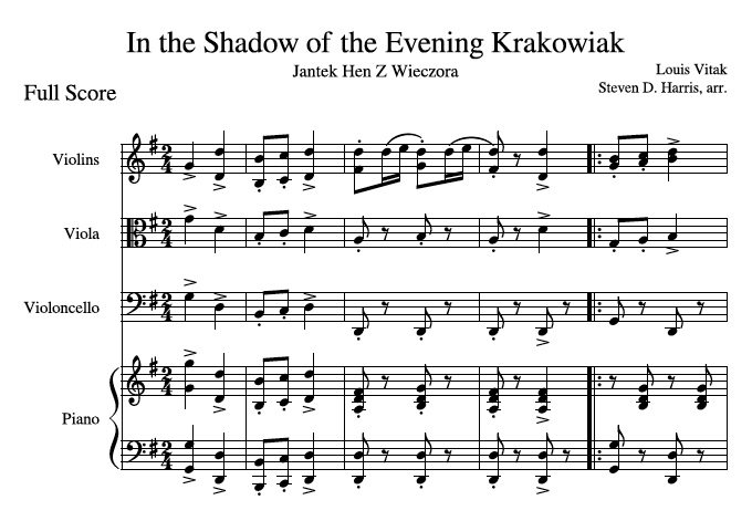 In The Shadow Of The Evening Krakowiak SQ Sample
